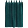 vidaXL Rideaux occultants 2 pcs Vert fonc&eacute; 140 x 140 cm Velours