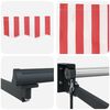 vidaXL Auvent R&eacute;tractable Rouge et Blanc 350 x 250 cm