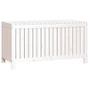 vidaXL Bo&icirc;te de rangement de jardin Blanc 121x55x64 cm Bois de pin