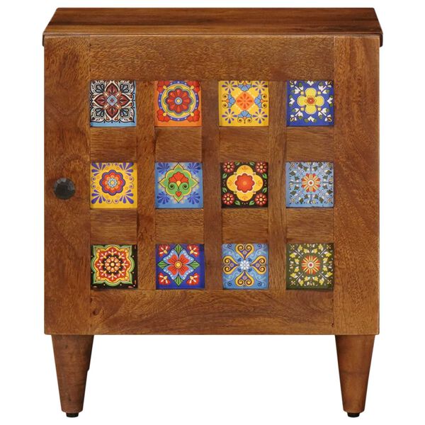 vidaXL Cabinet de chevet 2 pcs Marron 40 x 33,5 x 46 cm