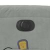 vidaXL Fauteuil inclinable &eacute;lectrique de massage gris clair velours