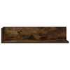 vidaXL &Eacute;tag&egrave;res murales 2 pcs ch&ecirc;ne fum&eacute; 75x16,5x16,5 cm