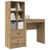 vidaXL Bureau avec tiroir 2 pcs Ch&ecirc;ne artisanal