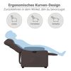 vidaXL Fauteuil inclinable &eacute;lectrique marron fonc&eacute; tissu