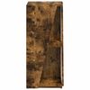 vidaXL &Eacute;tag&egrave;re lat&eacute;rale Ch&ecirc;ne fum&eacute; 33 x 32 x 70,5 cm Bois d'ing&eacute;nierie