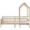 vidaXL Lit de jour avec toit sans matelas 90x190 cm bois massif