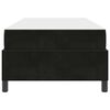 vidaXL Cadre de lit avec matelas Noir 90 x 190 cm tissu