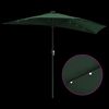 vidaXL Parasol de jardin Vert 294 x 150 x 223 cm Polyester et Acier