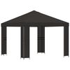 vidaXL Pavillon 3 x 3 m Anthracite Polyester et Acier 190 gsm