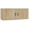 vidaXL Meubles TV muraux 3 pcs ch&ecirc;ne sonoma 100x34,5x40 cm