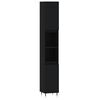 vidaXL Ensemble de meubles salle de bain 3 pcs noir bois d'ing&eacute;nierie