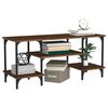 vidaXL Meuble TV ch&ecirc;ne marron 102x35x45,5 cm bois d'ing&eacute;nierie