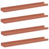 vidaXL &Eacute;tag&egrave;re Murale 4 pc Rouge 60 x 9 x 3 cm Bois d'ing&eacute;nierie