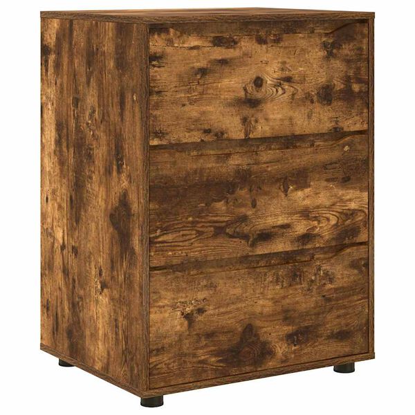 vidaXL Armoire de rangement Ch&ecirc;ne fum&eacute; 60 x 48 x 81 cm