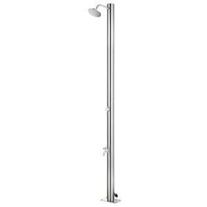 vidaXL Douche de jardin 215 cm Acier inoxydable