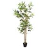 vidaXL Arbre en Bambou Artificiel Vert 75,5 x 18 x 175 cm