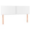 vidaXL Sommier &agrave; lattes de lit avec matelas Blanc 140x200cm Similicuir