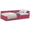 vidaXL Cadre de lit d'angle Bordeaux 80 x 200 cm Velours