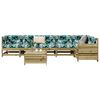 vidaXL Salon de jardin 7 pcs bois de pin impr&eacute;gn&eacute;