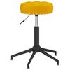 vidaXL Chaises pivotantes &agrave; manger lot de 2 jaune moutarde velours