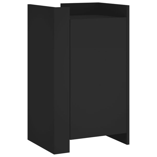 vidaXL Buffet noir 45x35x75 cm bois d&rsquo;ing&eacute;nierie