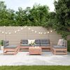 vidaXL Salon de jardin 6 pcs avec coussins bois massif Douglas