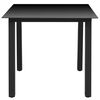 vidaXL Ensemble à dîner de jardin avec coussins 3 pcs poly rotin noir