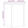 vidaXL Supports pour plantes 2 pcs ch&ecirc;ne marron bois d'ing&eacute;nierie