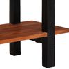 vidaXL Table console avec tiroir Marron et Noir 110 x 30 x 75 cm