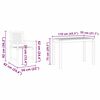 vidaXL Ensemble de salle &agrave; manger pour jardin 3 pcs Marron