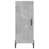 vidaXL Buffet haut Gris b&eacute;ton 34,5x34x180 cm Bois d'ing&eacute;nierie