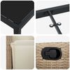 vidaXL Ensemble de salle &agrave; manger pour jardin 5 pcs Beige polyrotin