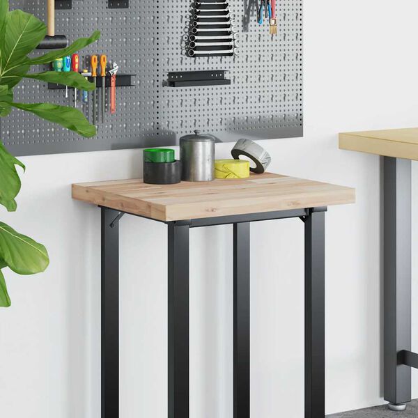 vidaXL Dessus de bureau non trait&eacute; 80x50x4 cm bois d'acacia massif