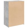 vidaXL Buffet gris b&eacute;ton 70x41x93 cm bois d'ing&eacute;nierie