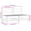 vidaXL Canap&eacute;s centraux de jardin 2 pcs bois de pin massif