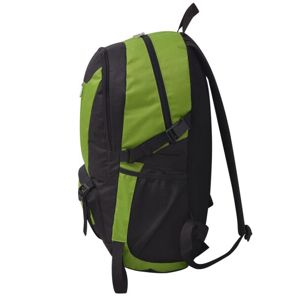 vidaXL Sac à dos de randonnée 40 L noir et vert