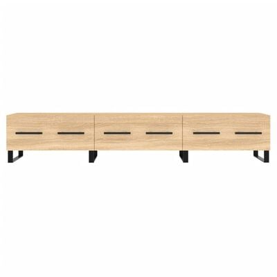 vidaXL Meuble TV chêne sonoma 150x36x30 cm bois d'ingénierie