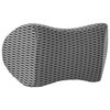 vidaXL Coussin de Dos avec oreiller Gris 47,5 x 23 x 12 cm Maille 4D