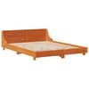 vidaXL Cadre de lit sans matelas cire marron 160x200cm bois pin massif