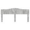 vidaXL T&ecirc;te de lit Gris b&eacute;ton 200 cm Bois d'ing&eacute;nierie