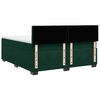 vidaXL Sommier &agrave; lattes de lit et matelas Vert fonc&eacute; 200x200cm Velours
