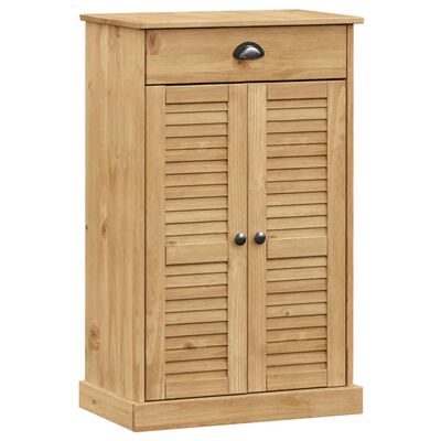 vidaXL Armoire à chaussures VIGO 60x35x96 cm bois massif de pin