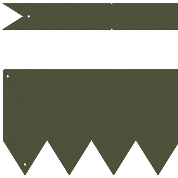 vidaXL Bordure de Pelouse 30 pcs Vert olive 100 x 0.05 x 20 cm