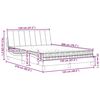 vidaXL Lit avec matelas Hanko taupe 120x200 cm tissu