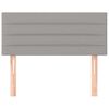 vidaXL Tête de lit Gris clair 80x5x78/88 cm Tissu