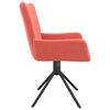 vidaXL Chaises pivotantes &agrave; manger lot de 2 Rose Velours