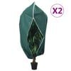 vidaXL Housses de protection pour plantes avec fermeture &eacute;clair 2 pcs