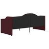 vidaXL Lit avec matelas et &eacute;clairage USB Violet Tissu 90x200 cm