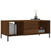 vidaXL Table basse ch&ecirc;ne marron 102x50x40 cm bois d'ing&eacute;nierie