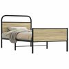 vidaXL Cadre de lit sans matelas 100x200 cm ch&ecirc;ne sonoma